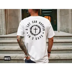 Christian Easter Tshirt, Men's Tee, Unisex Shirt, Religious Holiday Top, Scripture Tee, Resurrection Sunday Shirt, Full Size, Full Color simply southern 25627