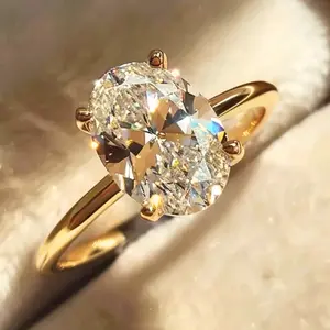 14K Gold Plated Vintage Cubic Zirconia Ring | Elegant Women’s Jewelry for Engagement, Wedding, Party & Daily Wear