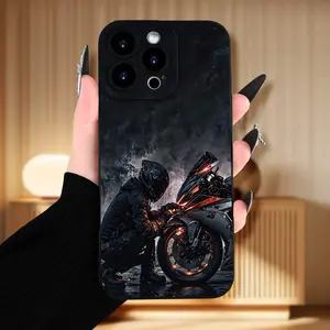 A Popular Creative Motorcycle-Themed Phone Case Suitable for iPhone 17 16 15 14 13 12 11 Pro Max Plus - a Stylish Design for Everyone, Perfect As a Gift for Friends, Family, Boyfriends, Or