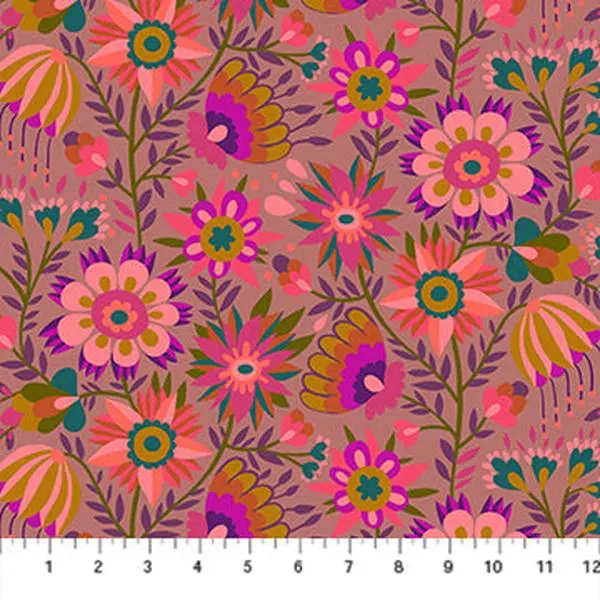 Fabric Anna Maria Textiles Rose Charmed Allegory by the Quarter Yard AMT142-20V