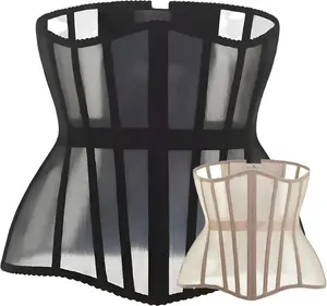 Corset Waist Trainer for Women - Underbust Corset Lace Up - Waist Cincher Shapewear - Body Shaper