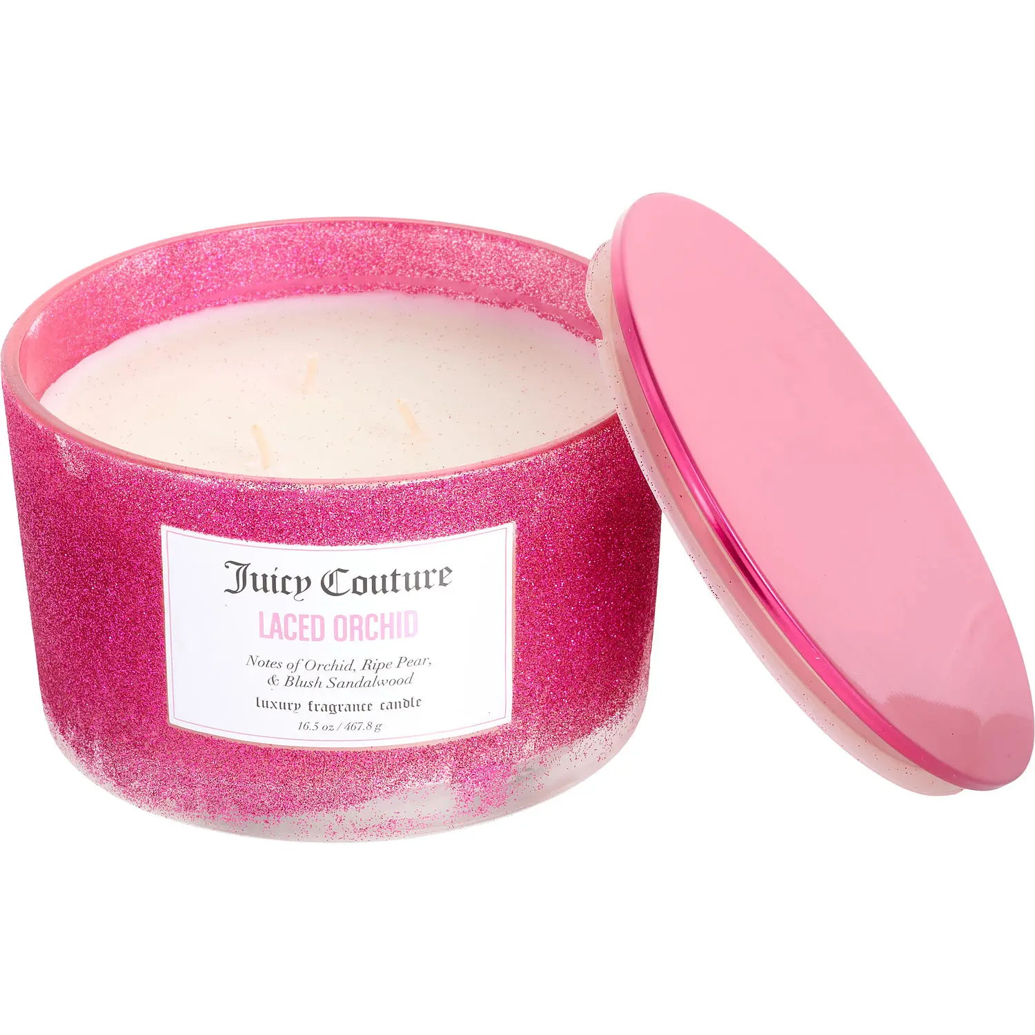 Juicy Couture Laced Orchid By Juicy Couture Glitter Candle For Women Juicy Couture Laced Orchid By Juicy Couture Glitter Candle For Women