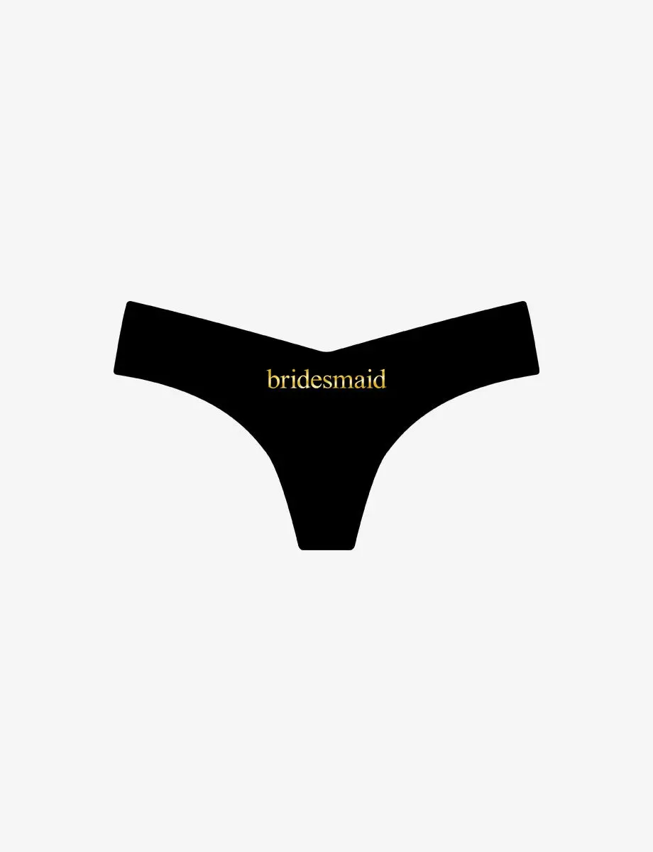 Thong with Appliqué
