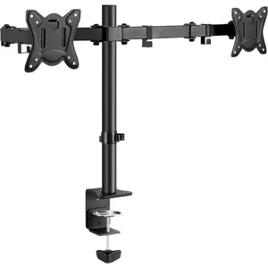 Dual Monitor Desk Mount Easily Set Up，Fully Adjustable Monitor Mount for 2 Monitors Up to 32 Inch,Heavy Duty Dual Monitor Stand Holds up to 22 LBS vase de