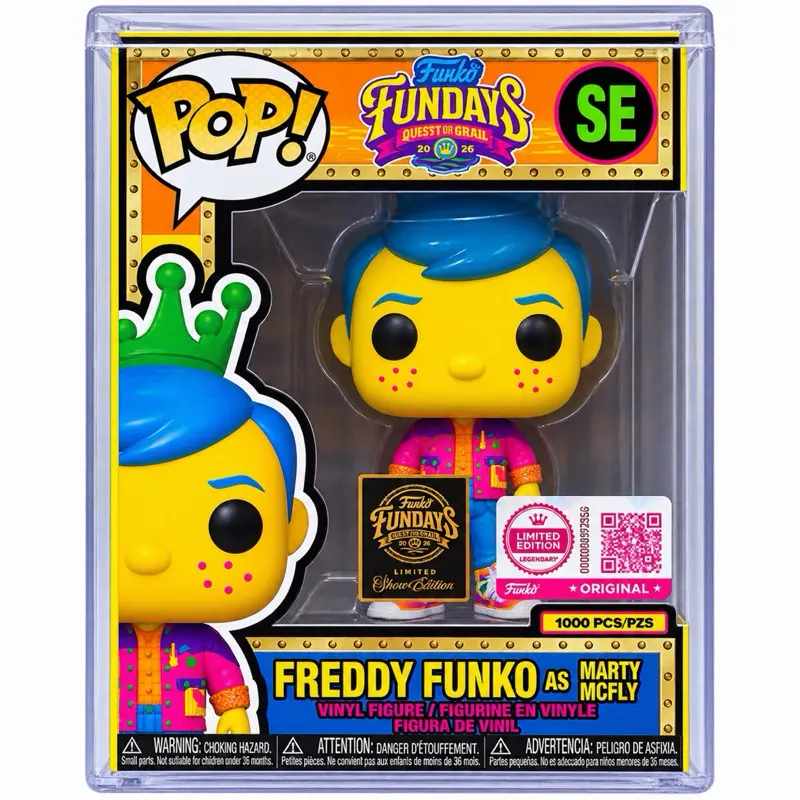 Funko Freddy as Marty Mcfly SE Black light 1000 pcs
