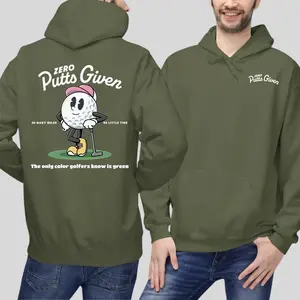 Zero Putts Given 2026 Vintage Graphic Hoodies for Men for Women, Trendy Gift – Funny Golf Apparel, Cotton Menswear, Retro Sportswear Top, Siemens