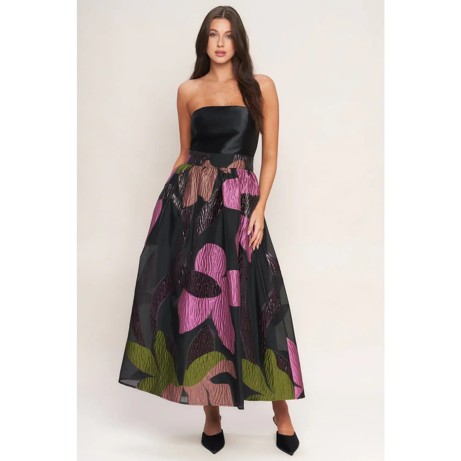 Abstract Rose Dress