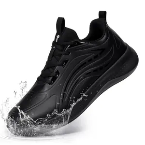 Non-Slip Waterproof Work Shoes for Men, Lightweight Comfortable Sneakers for All-Day Standing & Wet Floors