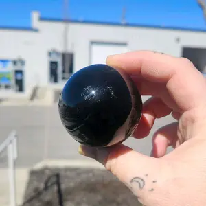 Black Obsidian Sphere -