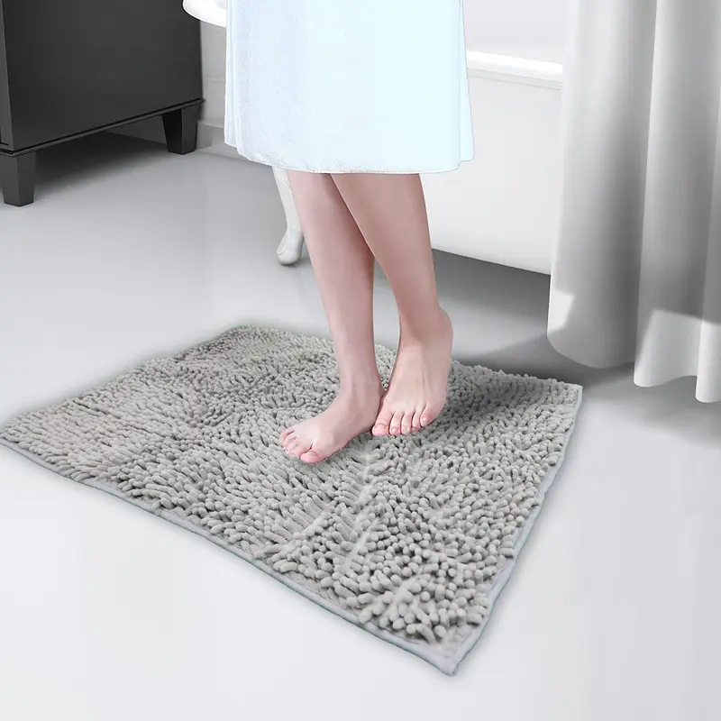 Clarissa Short Shag Bath Rug - Soft Fleece Material, Available in Multiple Colors, Ideal for Bathing and Cleaning