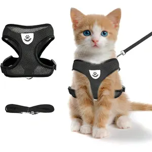 Adjustable Pet Leash for Puppies & Cats, Comfortable Outdoor Use, Flexible Mesh Design, Easy Handling Walking Harness Strap