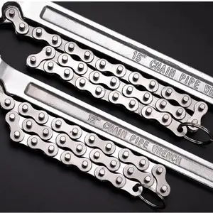Chain Universal Wrench, Adjustable Oil Filter Removal Tool, 24 Inch Oil Filter Sleeve for Easy Maintenance