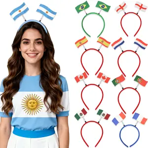 Soccer Fan Flag Headband | Country Flag Headband for Game Day & Watch Parties