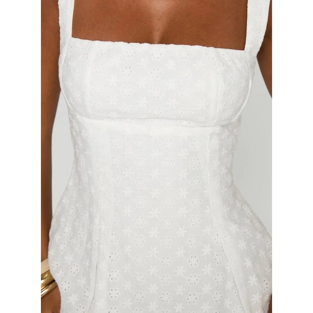 knee length dresses for ladies Mini Dress White YAZ Pleated Mini Dress Size 12 main image 0