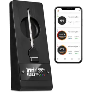 ProTemp Plus Next-Gen  Meat Thermometer Digital Unlimited Range  & WiFi Enabled  Cooking Grilling  BBQ Oven Kitchen Rotisserie (Stand + 1 Probe)