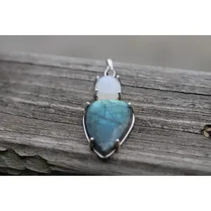 Labradorite and Moonstone Pendant