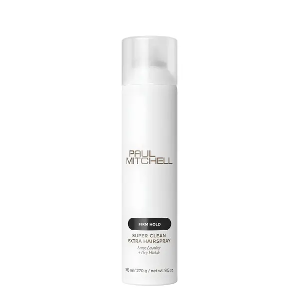 Paul Mitchell Super Clean Extra Finishing Spray - 9.5oz Cucumber Melon Fragrance Hair Styling Product, Maximum Hold for Sleek Hairstyles & Long-Lasting Updos, Vegan, Gluten-Free, Suitable for All Dry Hair Types, Haircare, Scented, Slick Back Hairstyles, C
