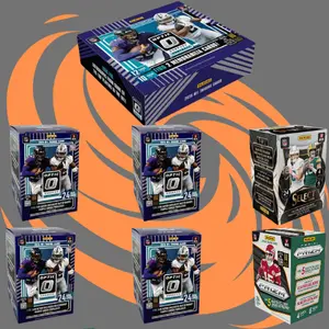 NFL Pick Your Team Break Dutch Auction (4) 2025 Optic Blaster Boxes, (1) 2025 Optic Preferred Hobby Box, (1) 2025 Prizm Blaster, (1) 2024 Select Blaster
