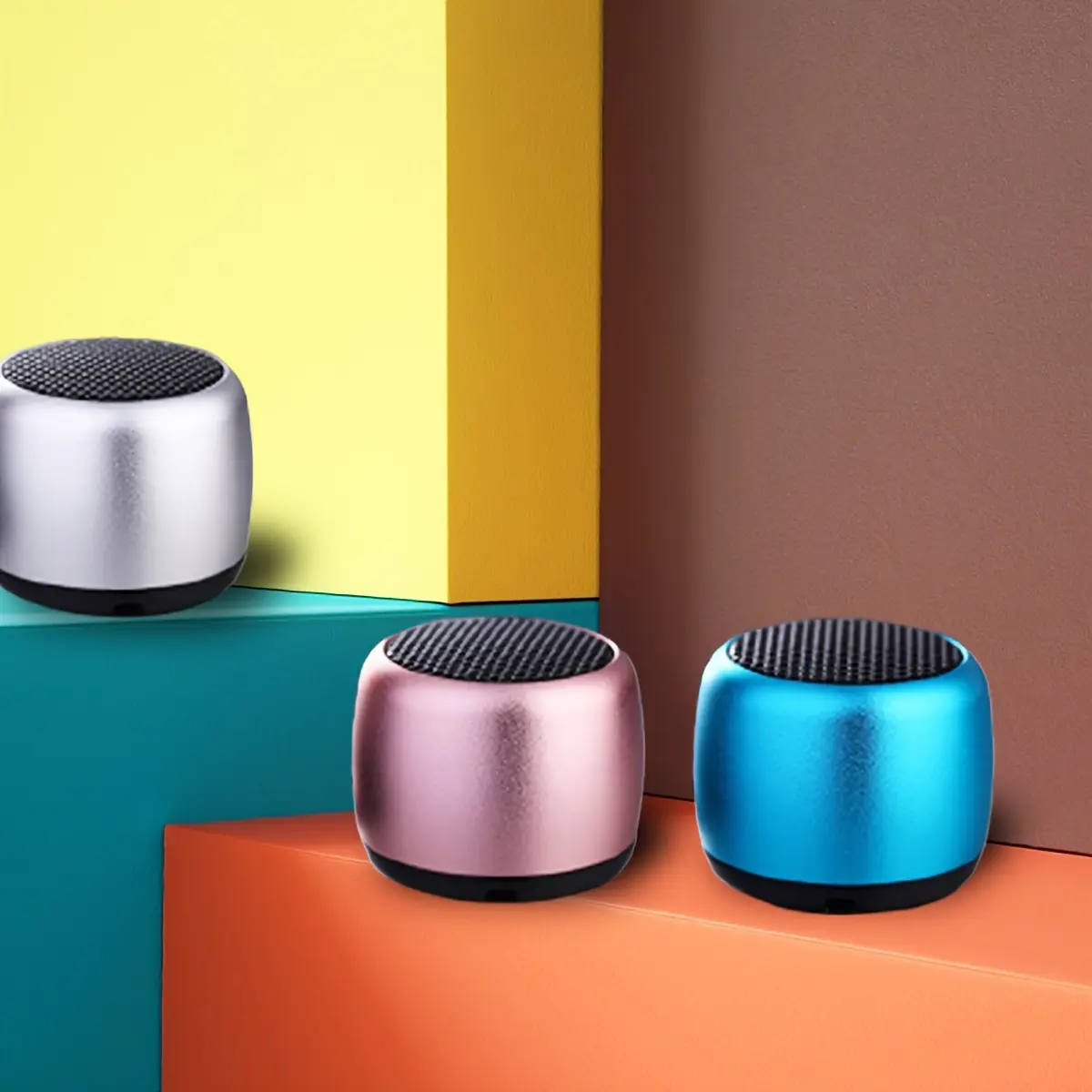 [Portable Wireless Speaker] Portable Wireless Speaker with Built-in Mic &, Stereo Sound Compatible for Smartphones/Tablets/Laptops, Mini Wireless Speaker System for, Outdoor, Parties, - Music Player (No Charger Included)