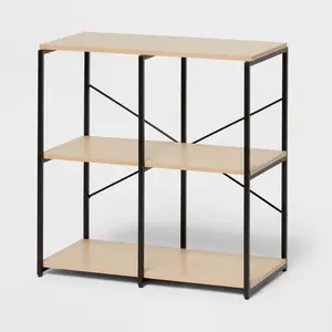 11" 4 Cube Storage Shelves - Brightroom: Modular Storage Furniture, Anti-Tip, Paper Laminate, Powder-Coated Steel