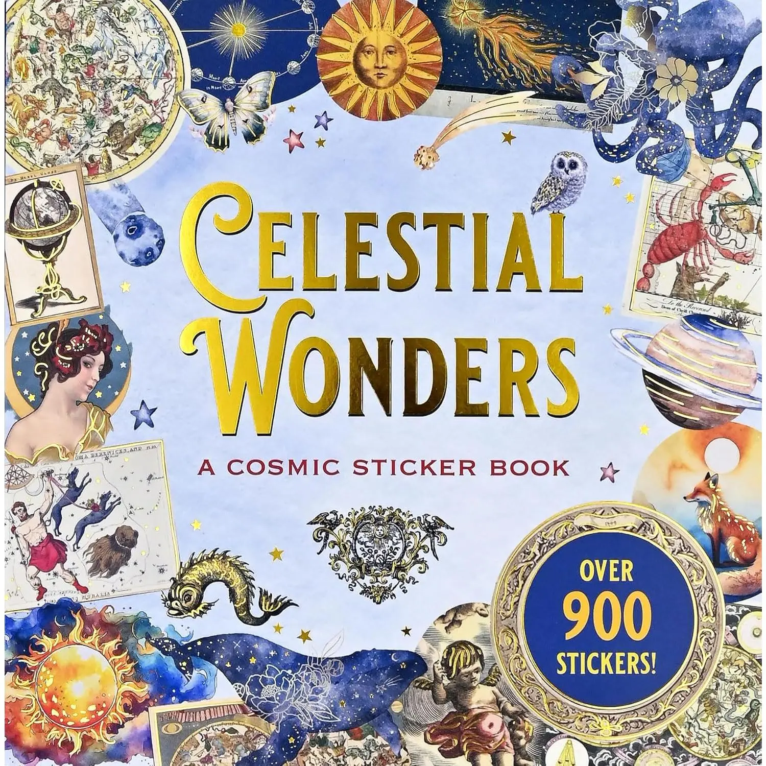 Mystical Celestial Wonders Scrapbook Sticker Book - Paperback, Over 900 Decorative DIY Crafts Stickers for Crafting (Office Stationery Labels)