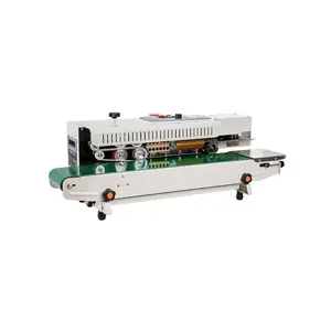 fathersdaygift VEVOR Continuous Bag Band Sealing Machine, 0.24-0.47 in/6-12 mm Seal Width, Horizontal Band Sealer Machine with Digital Temperature Control, Bag Sealer for 0.02-0.8 mm Plastic Bags, Inflation Function