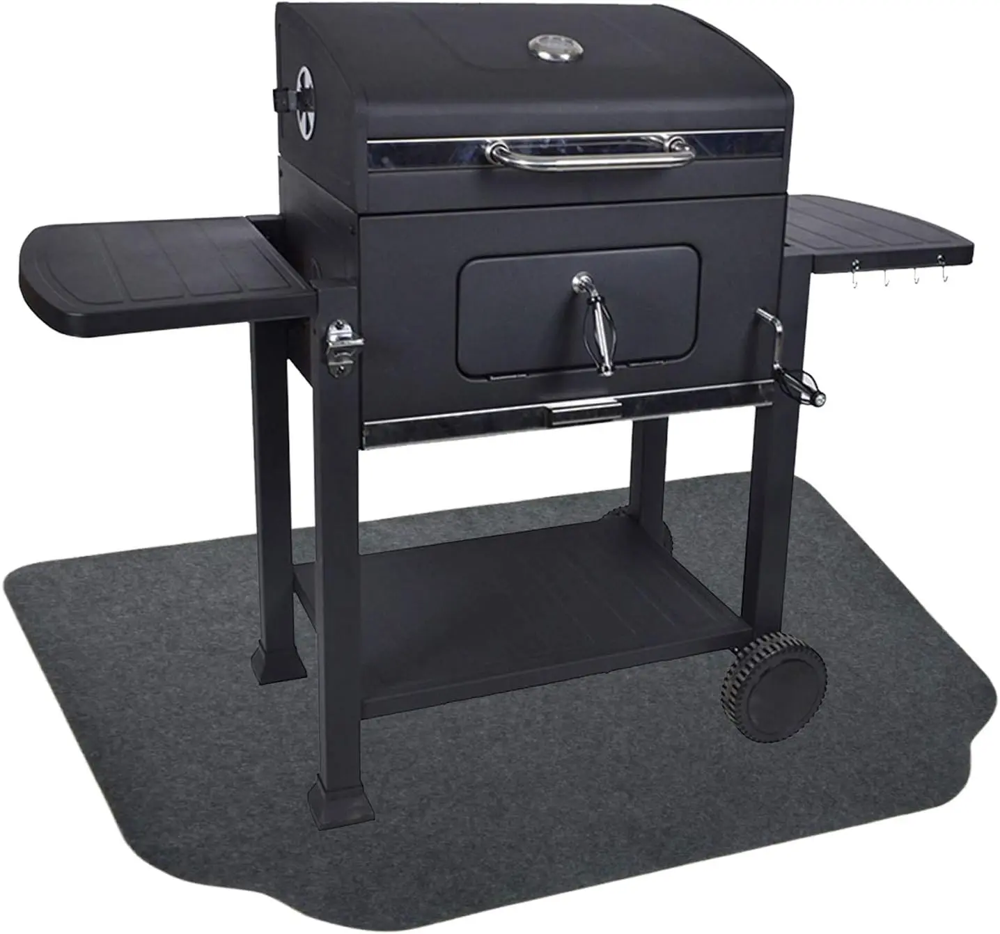 36 x 50 inches Under The Grill Protective Deck and Patio Mat, Under Grill Floor Mats to Protect Deck, BBQ Mat for Under BBQ, Absorbent Oil Pad Protector for Deck & Patio