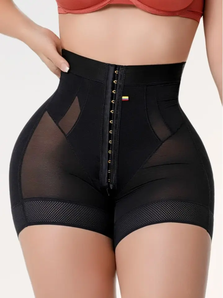 Women's Elite Shaping Seamless Shapewear Shorts - Butt Lift, Sheer Panels, Adjustable Fit, Everyday Style, Elegant Compression Fabric | Salome TC01C5