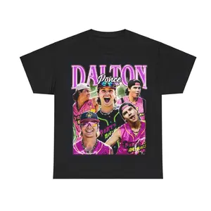 Retro Dalton Ponce Baseball T-Shirt, Vintage Soft Tee, Animal Party Fan Gift, Fashion Cotton, Full Colors, Full Sizes, For Men, For Women