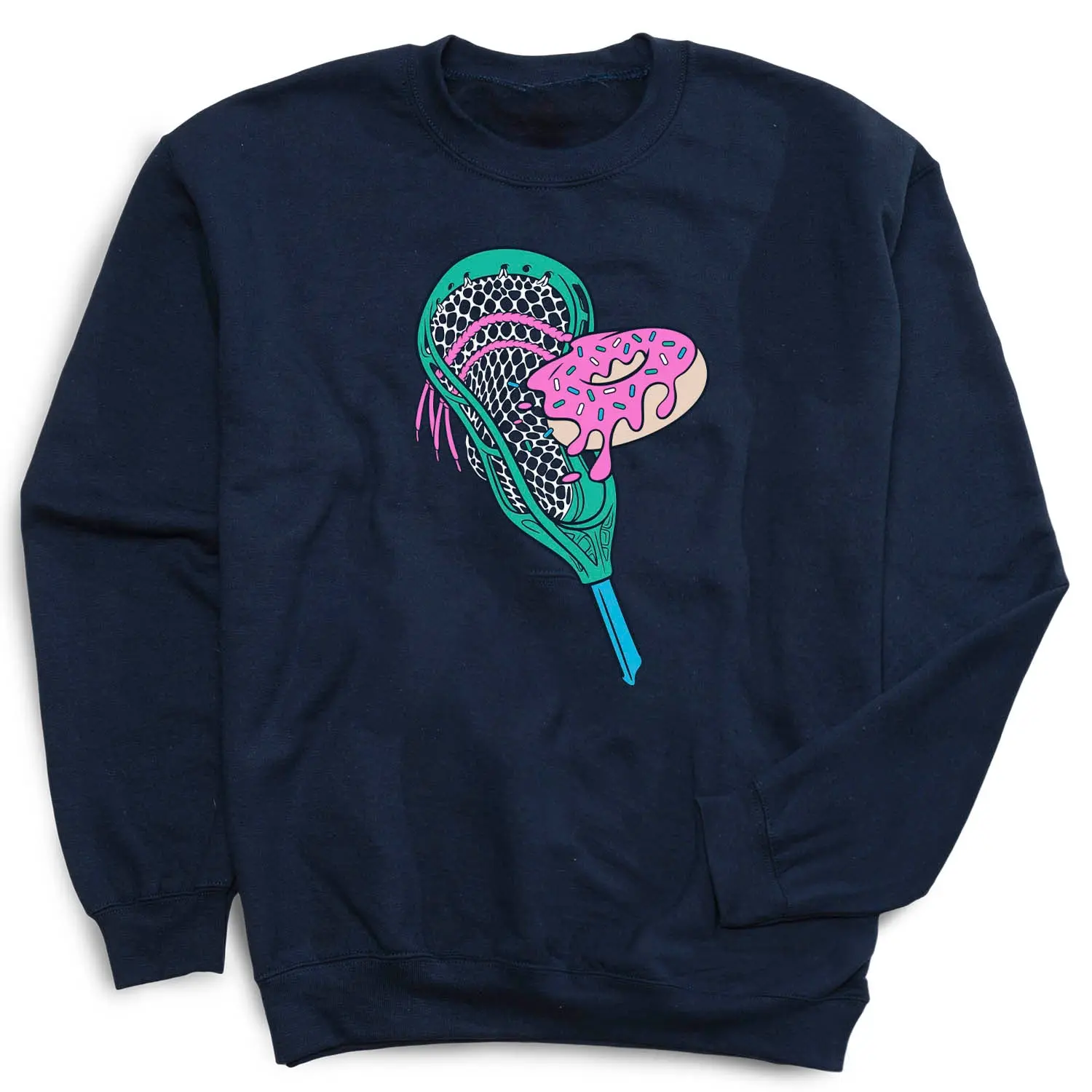 Guys Lacrosse Crewneck Sweatshirt - Lacrosse Donut