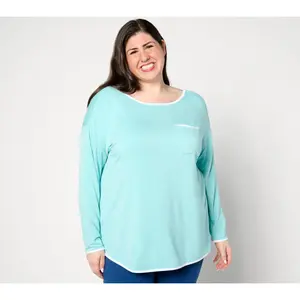 Sport Savvy Long-Sleeve Easy Pullover Top