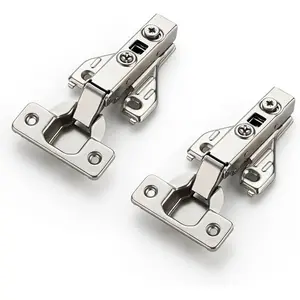 1 Pair 2 Packs Full Overlay Cabinet Door Hinges,105  Adjustable Concealed Kitchen Cabinet Hinges Soft Close for  Frame Cabinet