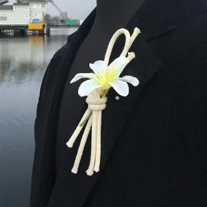 Nautical Lapel Knot Braided Cord Overhand Knot Boutonniere