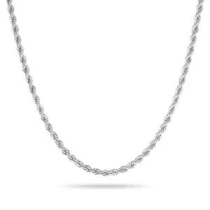 5mm men's chain, real chain men 18, 20, 22, 24 inch stainless steel gift necklace