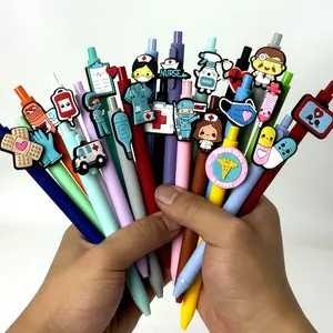5/15/25pcs Creative Fun Minimalist Medical Healthcare Doctor Adjustable Rollerball Pens Tool Campus Design Back-to-School Season Doctor Series Press-to-Use Ballpoint Pens Random Colors
