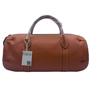 Pre-owned HERMÈS FRANCE Clutches & Wristlets H1 Bolide Cylindrical Pillow Travel Handbag H21447