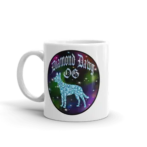 Diamond Dawg Og Mug - Cannabis Strain Design Perfect for Coffee and Tea