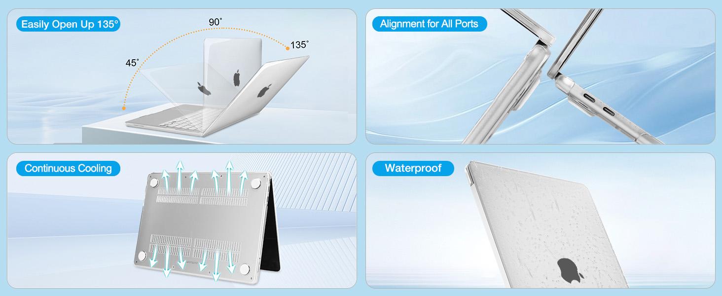 MOSISO Crack-Resistant Cover Compatible with MacBook Neo Case 13 inch 2026 Release Model A3404 with A18 Pro Chip, Protective Hard Shell&Keyboard Cover&Screen Film&Type C
