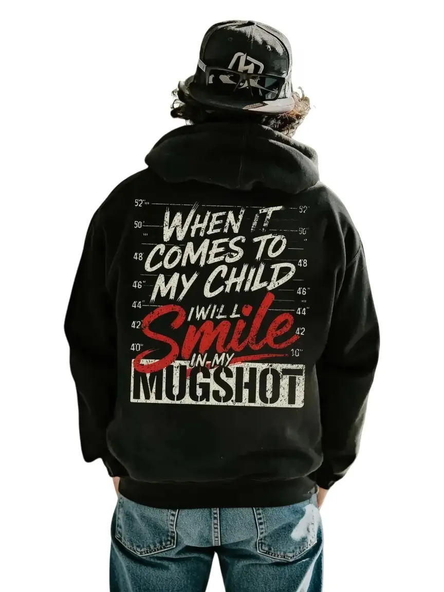 Made in USA, When It Comes To My Child Unisex Hoodie, Protective Parent Statement Apparel, Strong Family Love Message, Bold Everyday Wear, Meaningful Gift