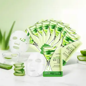 Aloe Vera & Cucumber Facial Mask, 10pcs/set Moisturizing Facial Mask, Deep Hydrating Facial Mask, Skin Care Product for All Skin Types, Hydrate, Face Masks