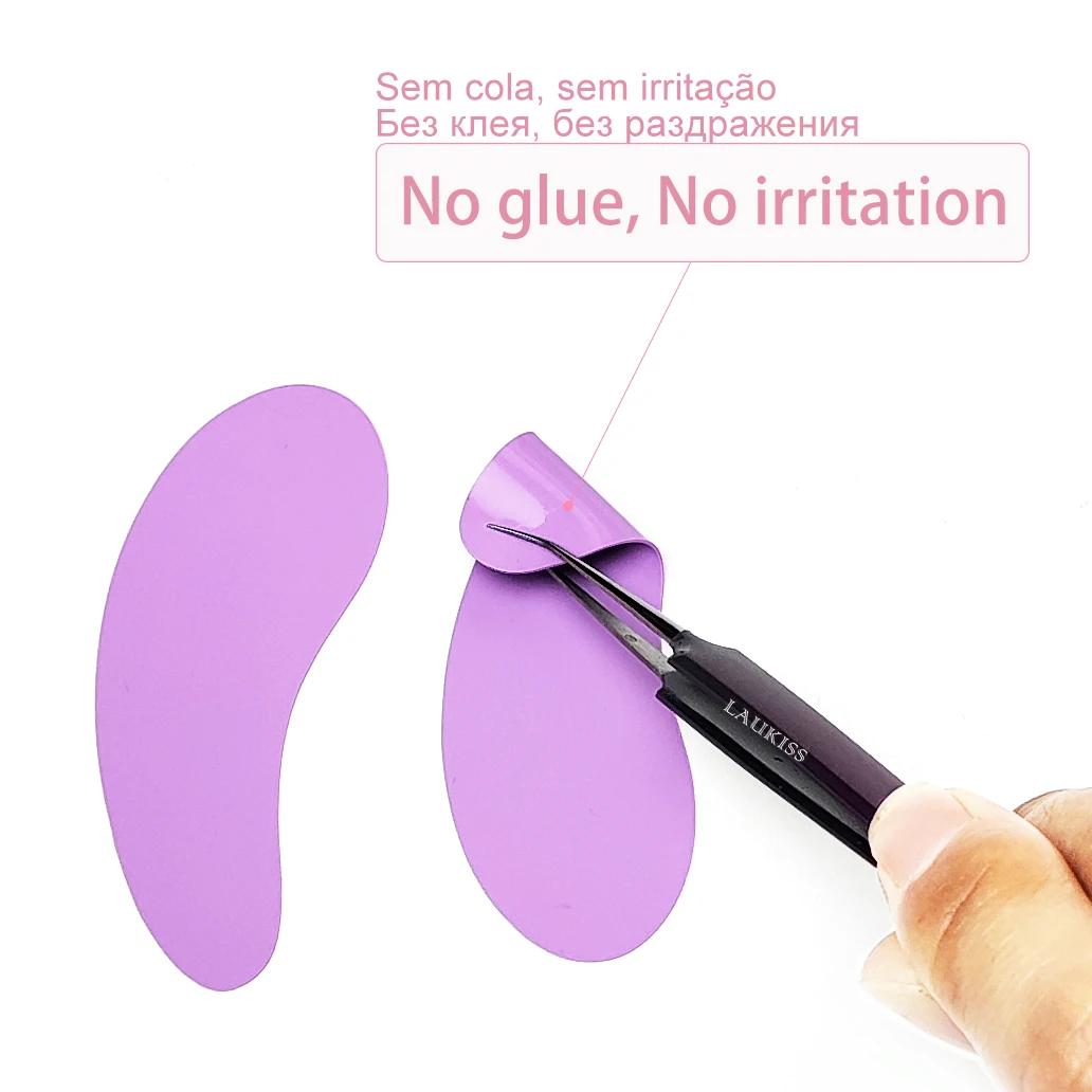 1 Pair Reusable under Eyelash Pads Silicone Stripe Lash Lift Eyelash Extension Eye Patches under Eye Gel Patch Makeup Tools