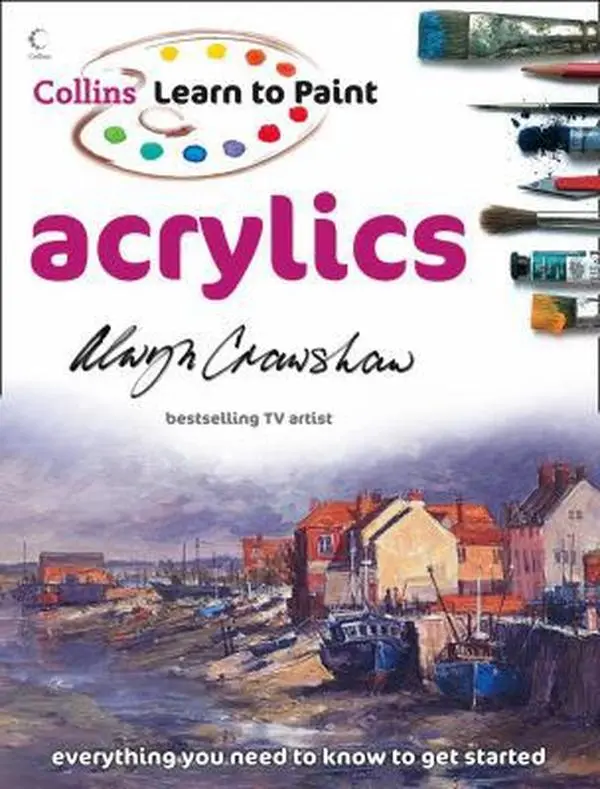 Used Art Painting Tutorial Book - Collins Learn to Paint: Acrylics for Beginners (Paperback, English) - Basic Methods of Painting Guide