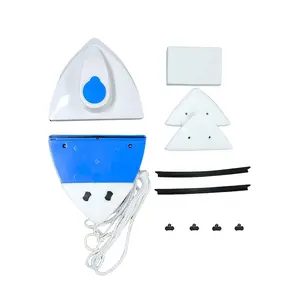 Dual-Sided Magnetic Window Cleaner - ABS Material, Ergonomic Handle with Blue Accents, Ideal for Living Room, Bedroom, Bathroom, and Outdoor Spaces, Window Cleaning Tool|Modern Window Cleaner|Durable Window Cleaner