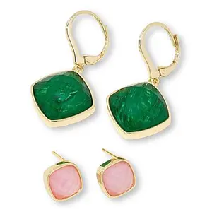 Connie Craig Carroll Jewelry Caroline Gem Doublet Stud & Drop Earrings