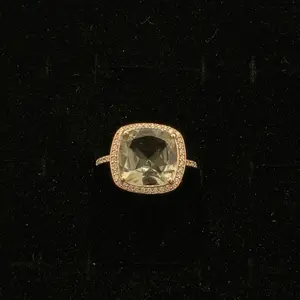 Prasiolite Ring