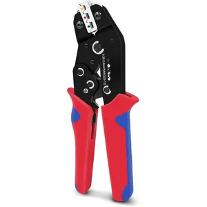Crimping Tool - AWG23-13, Nylon TerminalPre-Insulated Terminal Crimpers, Compact Ratcheting Wire Crimper Tool for DIY, Automotive, and Marine Wiring (YmSN-02C)