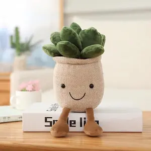 Cute Succulent Plant Design Stuffed Toy, Soft Stuffed Animal, Cuddly Stuffed Animal, Creative Succulent Plant Decoration, Cute Succulent Sleep Seat Cushion, Home Decor, Gift for Teens