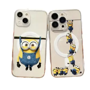 "Despicable Me" Cartoon Magnetic Phone Case — Compatible with iPhone 17 / 16 / 15 / 14 / 13 Series — Transparent Soft Case