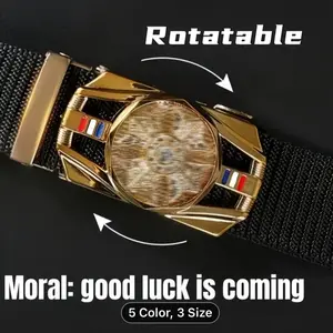 Stylish Rotating Buckle Nylon Belt - Durable & Breathable for Men & Women - Quick-drying Sporty Design - One-Size-Fits-All Cycling Belt - Ideal for Outdoor Adventures & Holidays - A Fashionable Gift