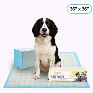 PetsWorld NEW Gigantic (36x36 inch) Health Monitoring Dog Pee Pads